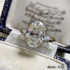 Jewelry Copper Oval Zircon Geometric Ring For Women