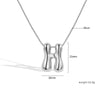 Jewelry Copper Pendant Necklace Geometric Letter Snake Bone Chain Gold Plated