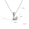 Jewelry Copper Pendant Necklace Geometric Letter Snake Bone Chain Gold Plated