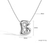 Jewelry Copper Pendant Necklace Geometric Letter Snake Bone Chain Gold Plated