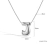 Jewelry Copper Pendant Necklace Geometric Letter Snake Bone Chain Gold Plated