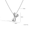 Jewelry Copper Pendant Necklace Geometric Letter Snake Bone Chain Gold Plated