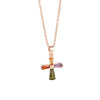 Jewelry Copper Pendant Necklace With Geometric Pattern And Ochain