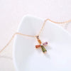 Jewelry Copper Pendant Necklace With Geometric Pattern And Ochain