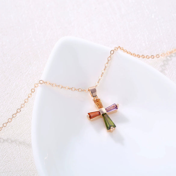 Jewelry Copper Pendant Necklace With Geometric Pattern And Ochain