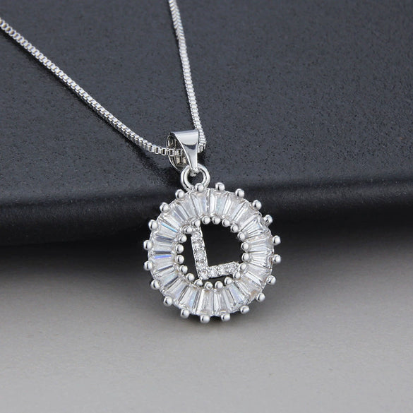 Jewelry Copper Pendant With Letter Pattern And Electroplating Treatment