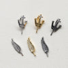 Jewelry Copper Plated Real Gold Zircon Crown Elf Wings Handmade Baroque Pearl Accessories Electroplating
