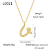 Jewelry Copper Plated With Real Gold Letters Numbers Text Irregular Style Necklace For Women