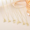 Jewelry Copper Plated With Real Gold Letters Numbers Text Irregular Style Necklace For Women