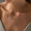 Jewelry Copper Plated With Real Gold Letters Numbers Text Irregular Style Necklace For Women