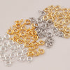 Jewelry Copper Real Gold Electroplated Closed Spring Buckle For Bracelet Necklace Connection