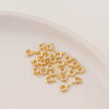 Jewelry Copper Real Gold Electroplated Closed Spring Buckle For Bracelet Necklace Connection