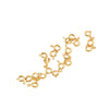 Jewelry Copper Real Gold Electroplated Closed Spring Buckle For Bracelet Necklace Connection