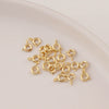 Jewelry Copper Real Gold Electroplated Closed Spring Buckle For Bracelet Necklace Connection