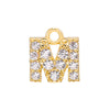 Jewelry Copper Real Gold Plated Letter Pendant For Women