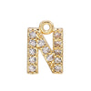 Jewelry Copper Real Gold Plated Letter Pendant For Women