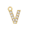 Jewelry Copper Real Gold Plated Letter Pendant For Women