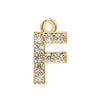 Jewelry Copper Real Gold Plated Letter Pendant For Women