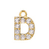 Jewelry Copper Real Gold Plated Letter Pendant For Women