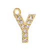 Jewelry Copper Real Gold Plated Letter Pendant For Women