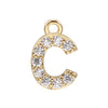 Jewelry Copper Real Gold Plated Letter Pendant For Women