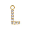 Jewelry Copper Real Gold Plated Letter Pendant For Women