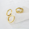 Jewelry Copper Ring Fragrant Style Geometric Pattern Microinlaid Zircon Electroplating For Men And Women Couple Ring