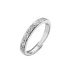Jewelry Copper Ring Fragrant Style Geometric Pattern Microinlaid Zircon Electroplating For Men And Women Couple Ring