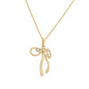Jewelry Copper Set With Pearl Bow Necklace