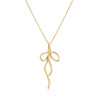 Jewelry Copper Set With Pearl Bow Necklace