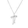 Jewelry Copper Set With Pearl Bow Necklace