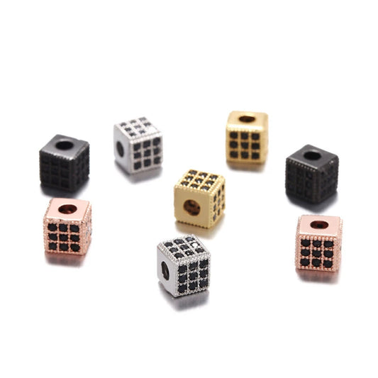 Jewelry Copper Square Microinlaid Zircon Electroplated Bracelet Accessories