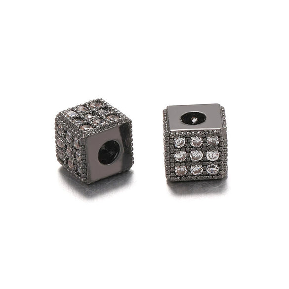 Jewelry Copper Square Microinlaid Zircon Electroplated Bracelet Accessories