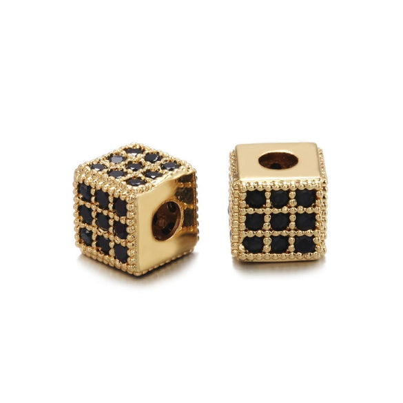 Jewelry Copper Square Microinlaid Zircon Electroplated Bracelet Accessories