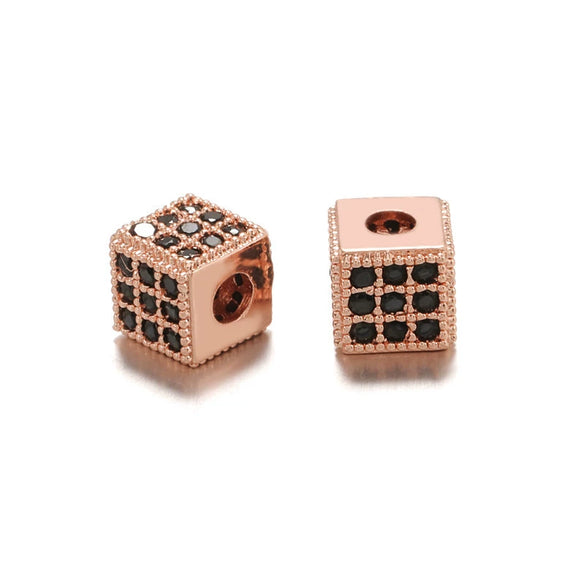 Jewelry Copper Square Microinlaid Zircon Electroplated Bracelet Accessories