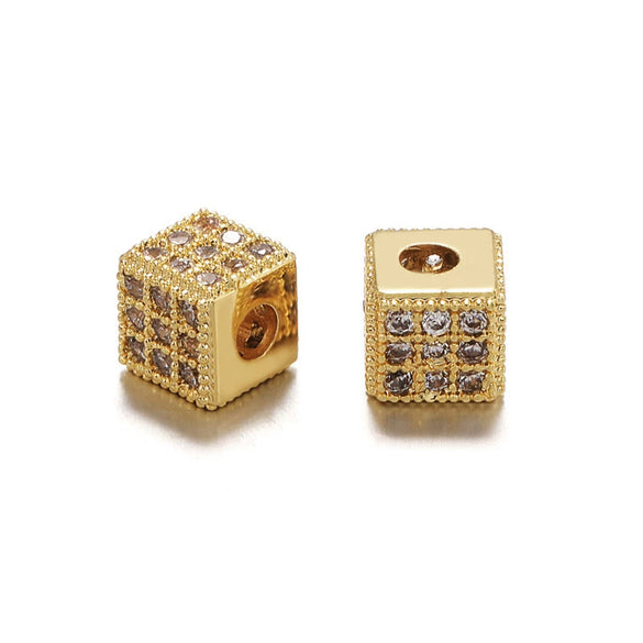 Jewelry Copper Square Microinlaid Zircon Electroplated Bracelet Accessories