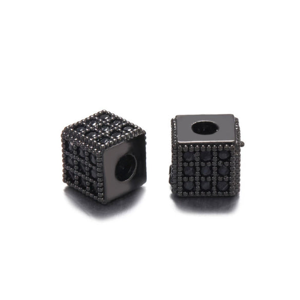 Jewelry Copper Square Microinlaid Zircon Electroplated Bracelet Accessories
