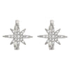 Jewelry Copper Star Shaped Headphone Clip Earrings With Zirconia Fashion Minimalist Design