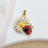 Jewelry Copper Sunflower Daisy Insect Pendant Electroplating