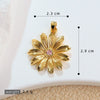Jewelry Copper Sunflower Daisy Insect Pendant Electroplating