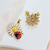 Jewelry Copper Sunflower Daisy Insect Pendant Electroplating