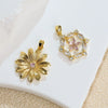 Jewelry Copper Sunflower Daisy Insect Pendant Electroplating