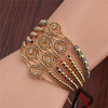 Jewelry Copper Tennis Racket Microinlaid Zircon Handmade Adjustable Bracelet Unisex