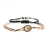 Jewelry Copper Tennis Racket Microinlaid Zircon Handmade Adjustable Bracelet Unisex