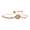 Jewelry Copper Tennis Racket Microinlaid Zircon Handmade Adjustable Bracelet Unisex