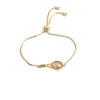 Jewelry Copper Tennis Racket Microinlaid Zircon Handmade Adjustable Bracelet Unisex