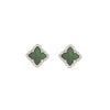 Jewelry Copper Titanium Steel Fourleaf Clover Plants And Flowers Electroplating Women's Fourpiece Set