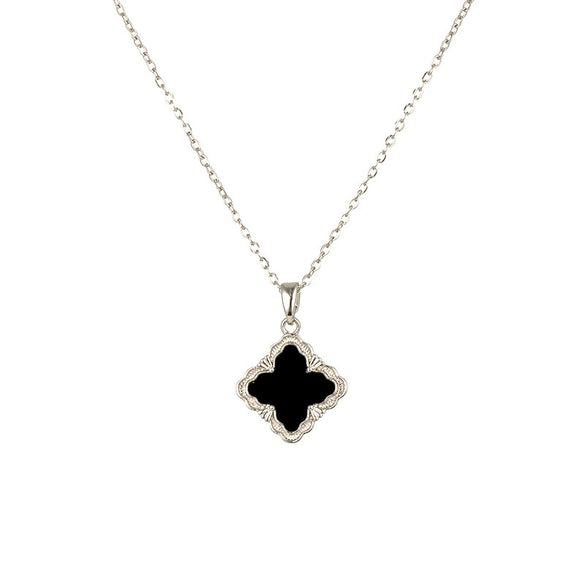 Jewelry Copper Titanium Steel Fourleaf Clover Plants And Flowers Electroplating Women's Fourpiece Set