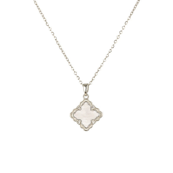 Jewelry Copper Titanium Steel Fourleaf Clover Plants And Flowers Electroplating Women's Fourpiece Set