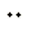 Jewelry Copper Titanium Steel Fourleaf Clover Plants And Flowers Electroplating Women's Fourpiece Set